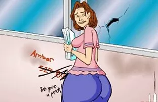 XXX Video vietato mangiare caldo scrivania donne mature molto pelose